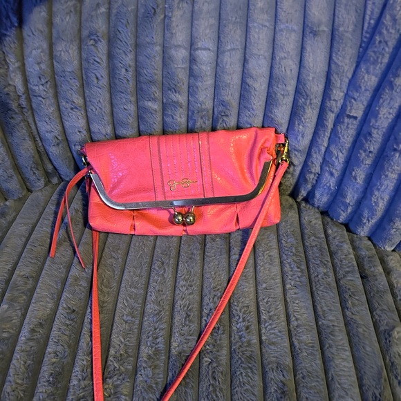 Jessica Simpson Handbags - Pink Jessica Simpson Clutch Crossbody Bag